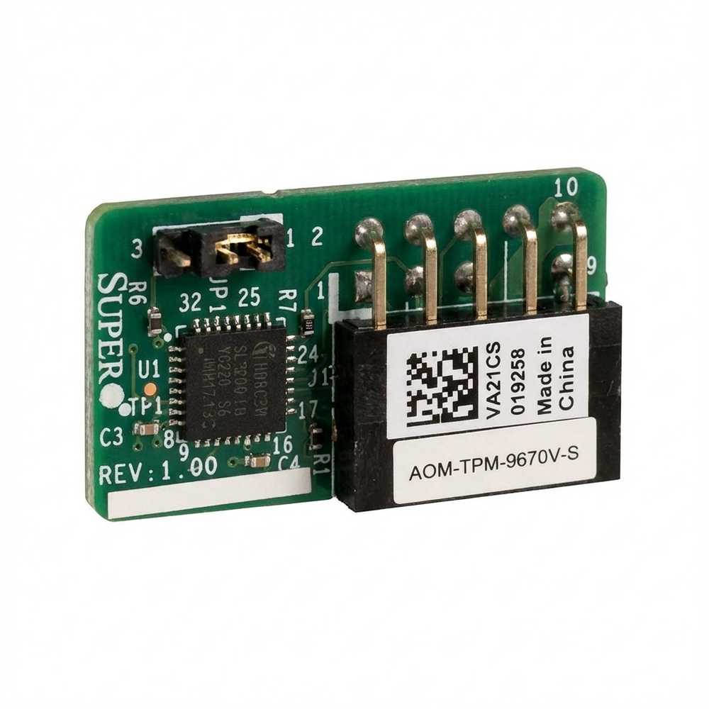 Pagrindinė plokštė Super Micro Computer „SuperMicro“ papildomas modulis TPM 2.0 AOM-TPM-9670V-S