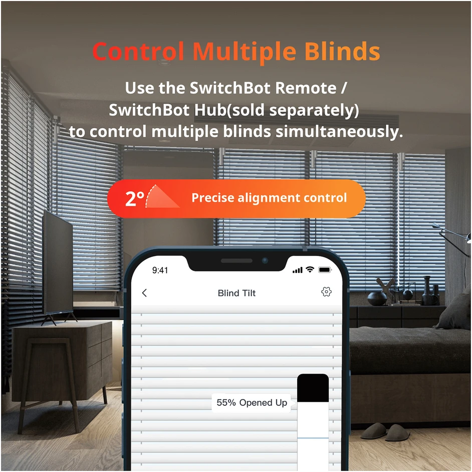 Carruzzo SwitchBot Blind Tilt Balta