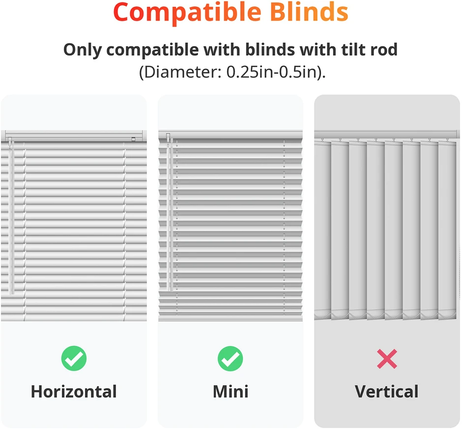 Carruzzo SwitchBot Blind Tilt Balta