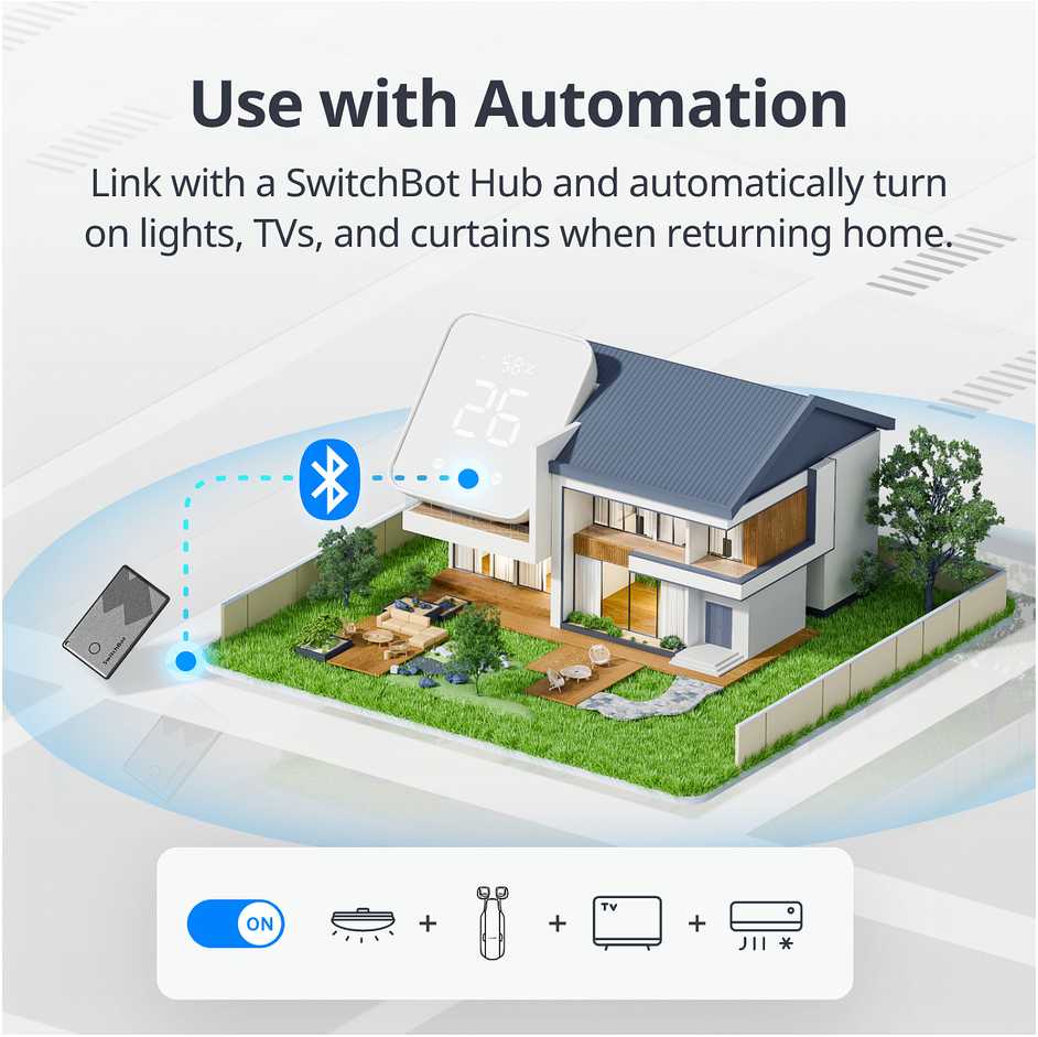 Carruzzo SwitchBot W2500032 išmanioji kortelė Juoda