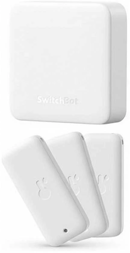 „Carruzzo SwitchBot Smart Bundle“ 3 vnt. termo-higrometras ir „Hub Mini“