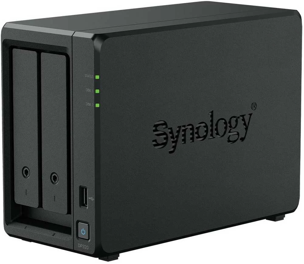 Serveris SYNOLOGY DP320 Backup Solution 2 lizdai AMD Ryzen Embedded R1600 8GB atmintis