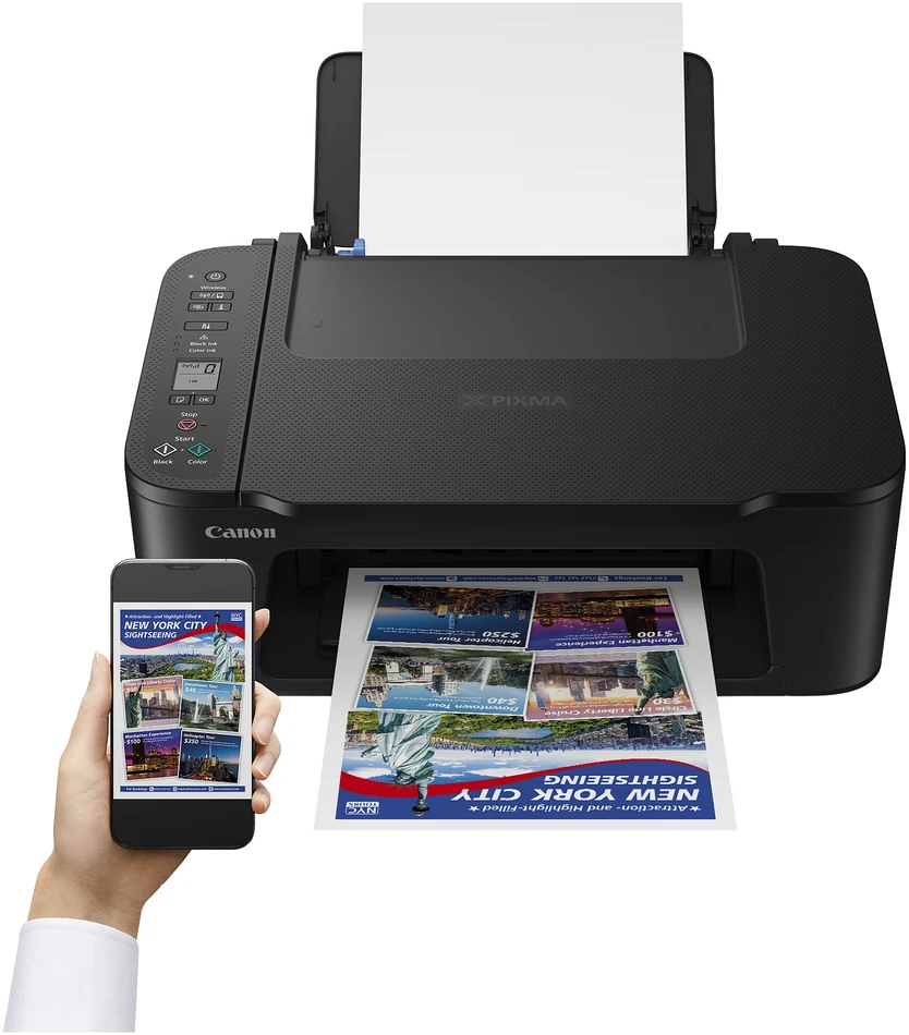 Daugiafunkcis rašalinis spausdintuvas Canon PIXMA TS3750i, spausdinimas / kopijavimas / skenavimas, spalvotas, Wi-Fi, juodas