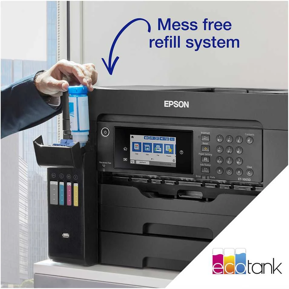 Rašalinis spausdintuvas - Epson EcoTank ET-16605 A3 Rašalinis, Duplex, LCD Jutiklinis ekranas