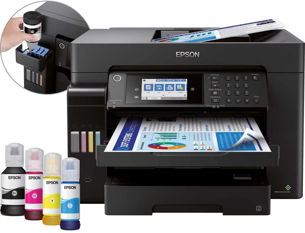 Spausdintuvas Epson – ET-16655 A3+ daugiafunkcis EcoTank, USB, LAN, Wi-Fi