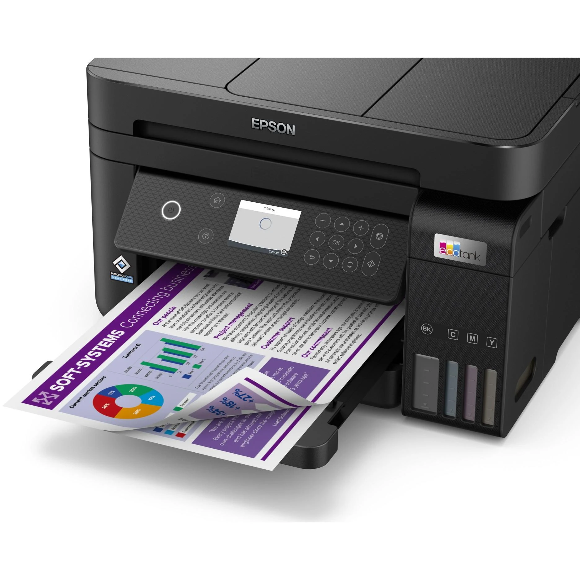 Daugiafunkcis spausdintuvas epson ecotank et-3850 (C11CJ61402)