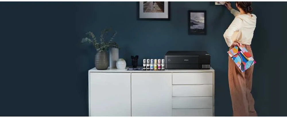 Daugiafunkcis nuotraukų spausdintuvas Epson EcoTank ET-8550, A3+, spausdinimas / kopijavimas / skenavimas, 6 spalvų rašalas, papildoma rašalo talpykla, Wi-Fi