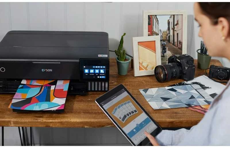 Daugiafunkcis nuotraukų spausdintuvas Epson EcoTank ET-8550, A3+, spausdinimas / kopijavimas / skenavimas, 6 spalvų rašalas, papildoma rašalo talpykla, Wi-Fi