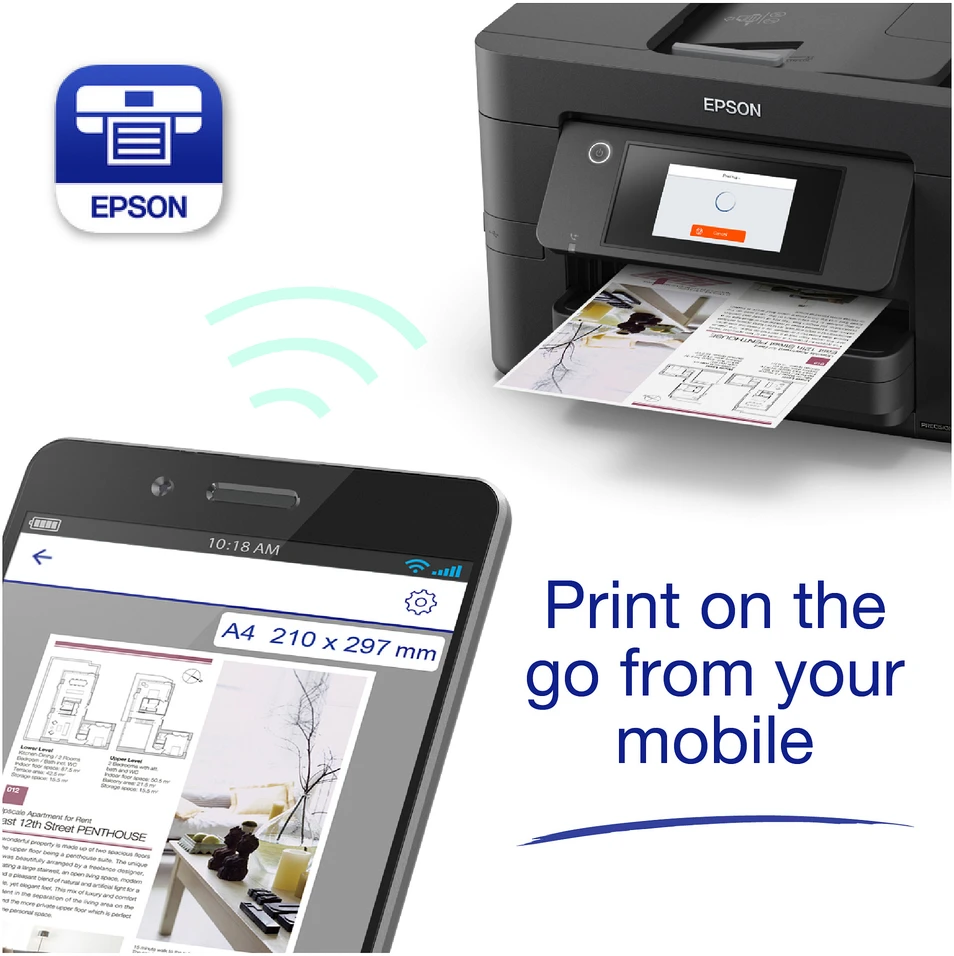 Spausdintuvas T EPSON WorkForce Pro WF-4820DWF 4-in-1 Tinten-Multifunktionsdrucker