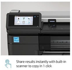 Hewlett Packard (HP) HP DesignJet T830 24 colių daugiafunkcis spausdintuvas su nauju stovu Spausdintuvas