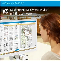 Hewlett Packard (HP) HP DesignJet T830 24 colių daugiafunkcis spausdintuvas su nauju stovu Spausdintuvas