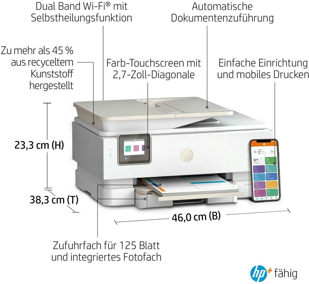 Hewlett Packard (HP) HP Envy Inspire 7920e daugiafunkcis A4 spalvotas rašalinis 10 psl./min. Spausdinti Nuskaityti Kopijuoti Nuotraukos Spausdintuvas