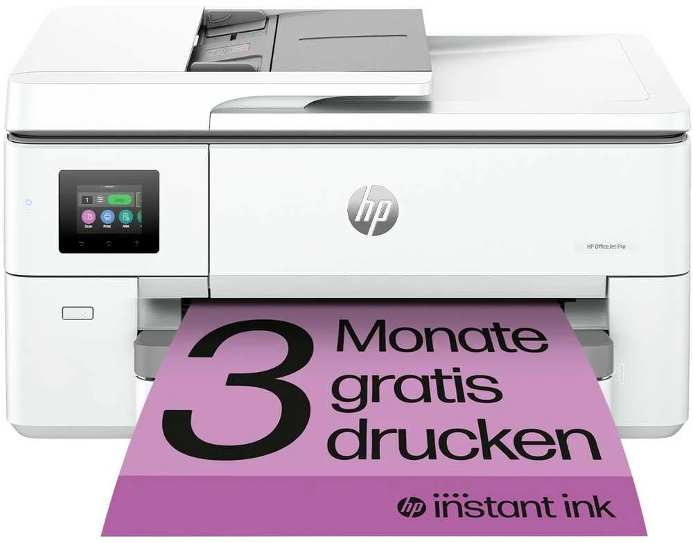 Hewlett Packard (HP) HP OfficeJet Pro 9720e HP+ plataus formato „AiO“ daugiafunkcis spausdintuvas Spausdintuvas - A3/A4 spalvotas rašalinis, spausdinimas / kopijavimas / nuskaitymas, automatinis dokumentų tiektuvas, automatinis dvipusis spausdinimas, LAN, Wifi, 22 psl./min., 250–1500 puslapių per mėnesį (pakeičia OfficeJet Pro 7720)