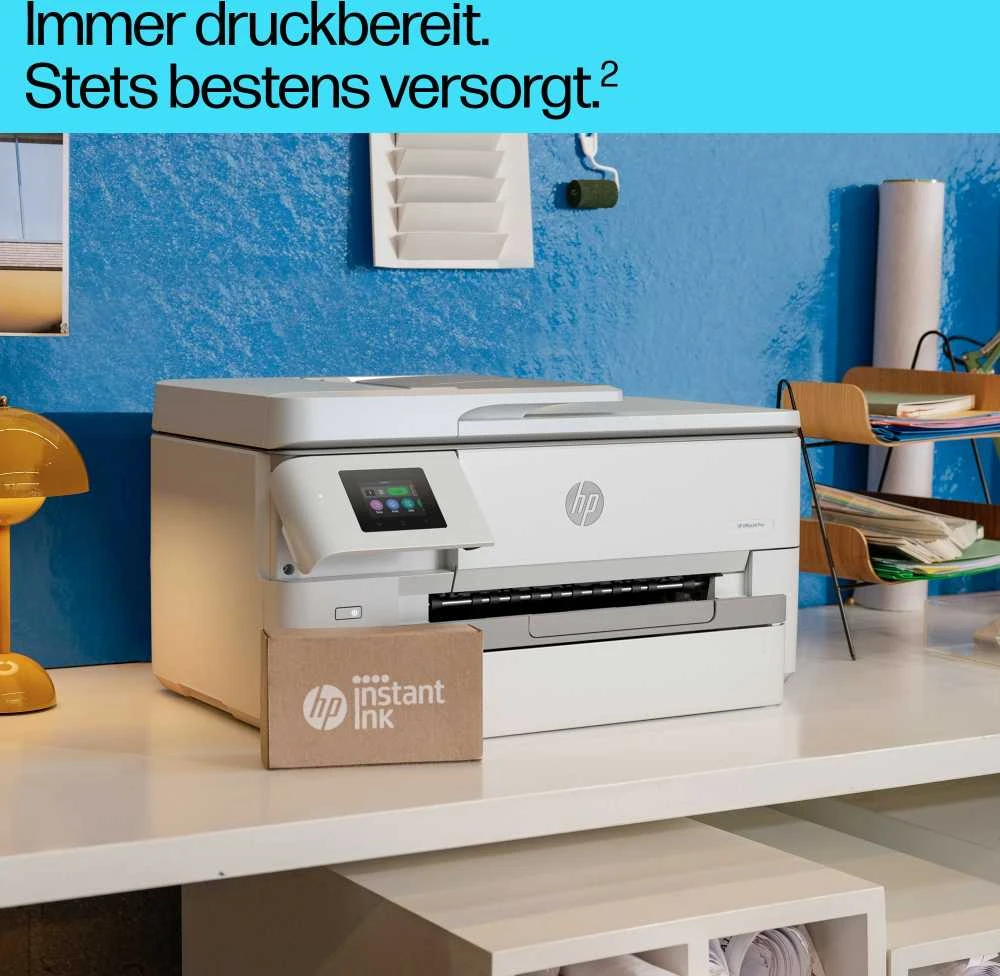 Hewlett Packard (HP) HP OfficeJet Pro 9720e HP+ plataus formato „AiO“ daugiafunkcis spausdintuvas Spausdintuvas - A3/A4 spalvotas rašalinis, spausdinimas / kopijavimas / nuskaitymas, automatinis dokumentų tiektuvas, automatinis dvipusis spausdinimas, LAN, Wifi, 22 psl./min., 250–1500 puslapių per mėnesį (pakeičia OfficeJet Pro 7720)