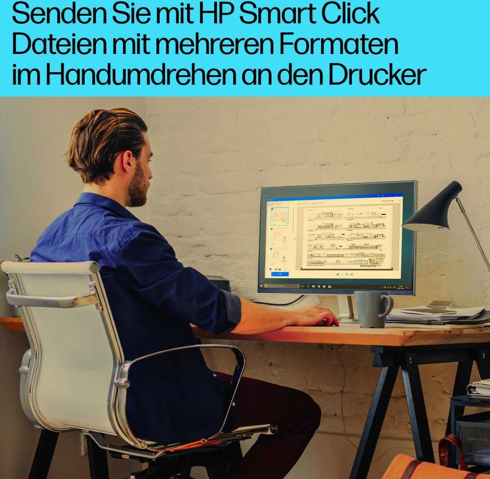 Hewlett Packard (HP) HP OfficeJet Pro 9730e HP+ plataus formato AiO All-in-One Spausdintuvas - A3/A4 spalvotas rašalas, spausdinimas/kopijavimas/nuskaitymas, automatinis dokumentų tiektuvas, automatinis dvipusis, du dėklai, LAN, Wifi, 22 psl. per mėnesį, 250-1500 puslapių (pakeičia OfficeJet Pro 7740)