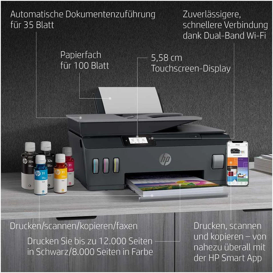Hewlett Packard (HP) Spausdintuvas HP Smart Tank Plus 655