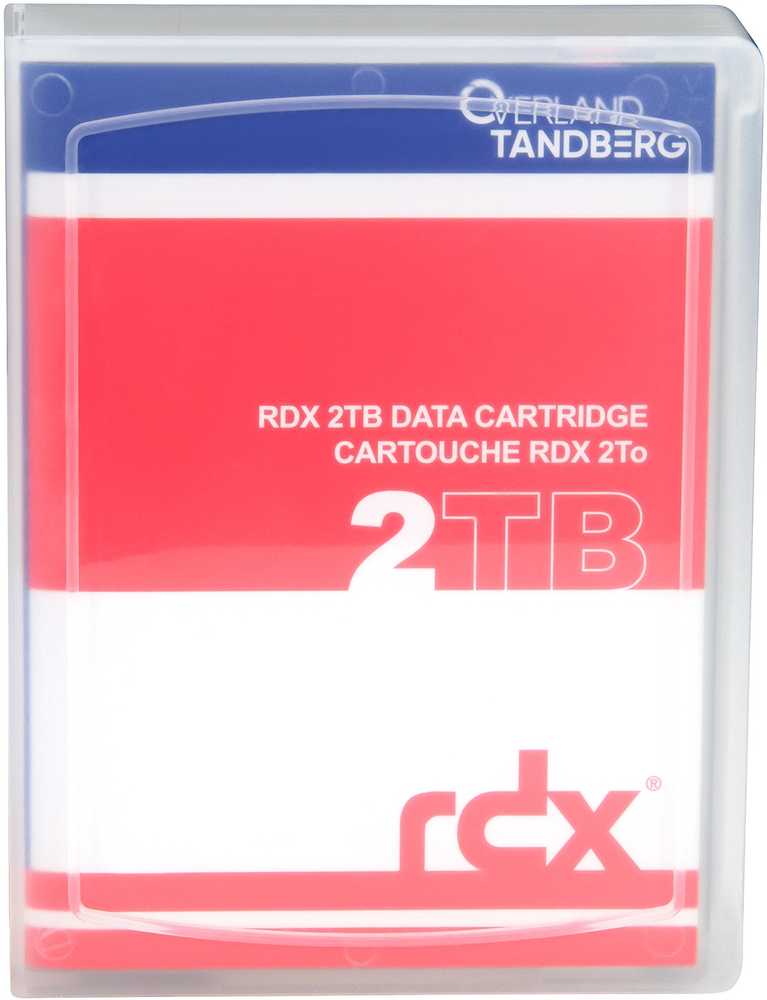 Serveris Overland-Tandberg 8731-RDX Atsarginių kopijų saugojimo laikmena RDX kasetė 2 TB