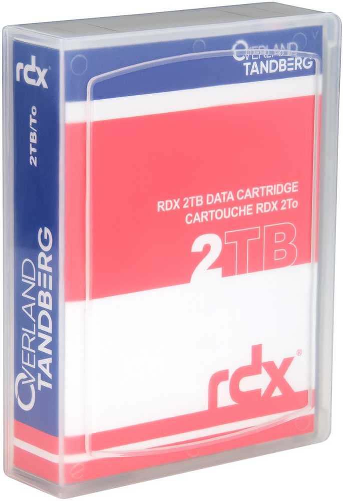 Serveris Overland-Tandberg 8731-RDX Atsarginių kopijų saugojimo laikmena RDX kasetė 2 TB