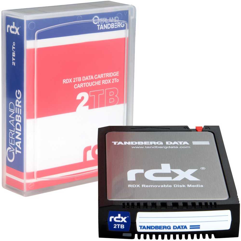 Serveris Overland-Tandberg 8731-RDX Atsarginių kopijų saugojimo laikmena RDX kasetė 2 TB