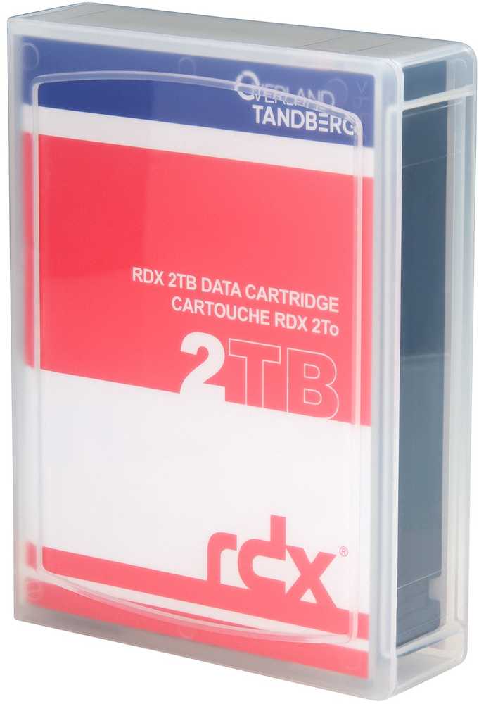 Serveris Overland-Tandberg 8731-RDX Atsarginių kopijų saugojimo laikmena RDX kasetė 2 TB