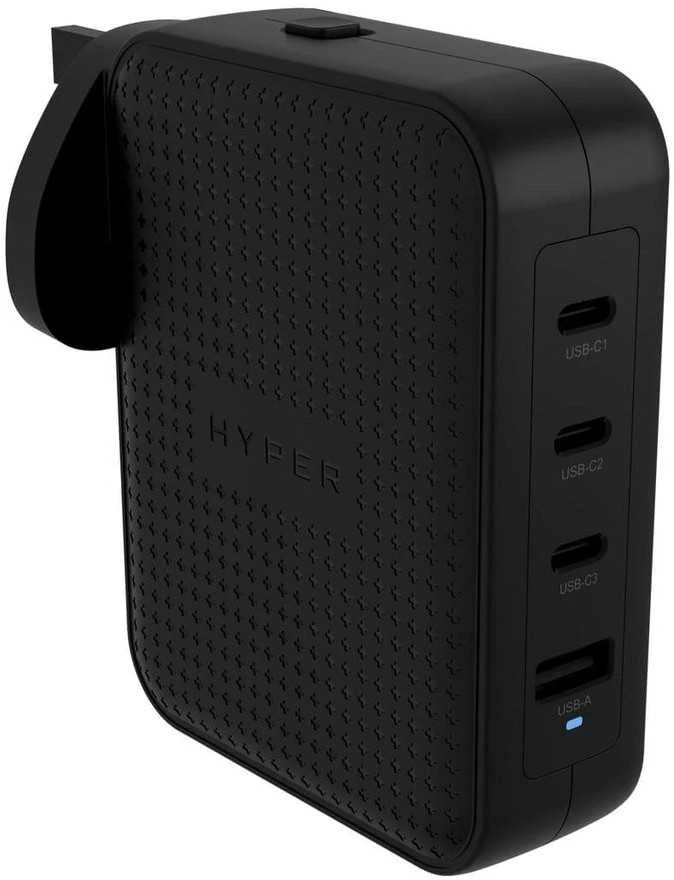 Targus „Hyper HyperJuice“ 145 W USB-C GaN kelioninis įkroviklis su 4 prievadais – „Baltas“