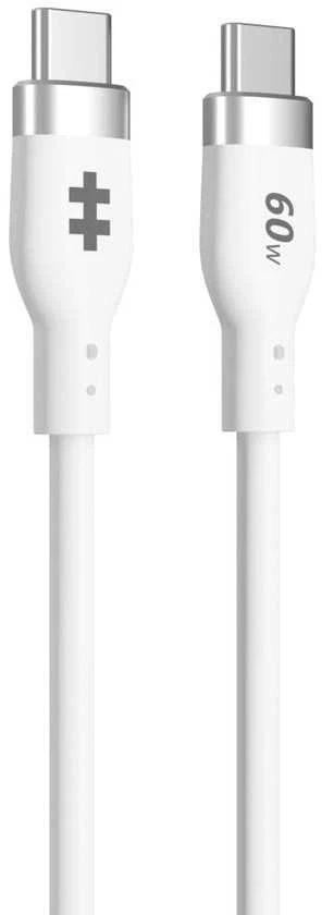 Targus „Hyper | HyperJuice“ USB-C silikoninis įkrovimo laidas, 1,5 m, Baltas | HJ4011WHGL