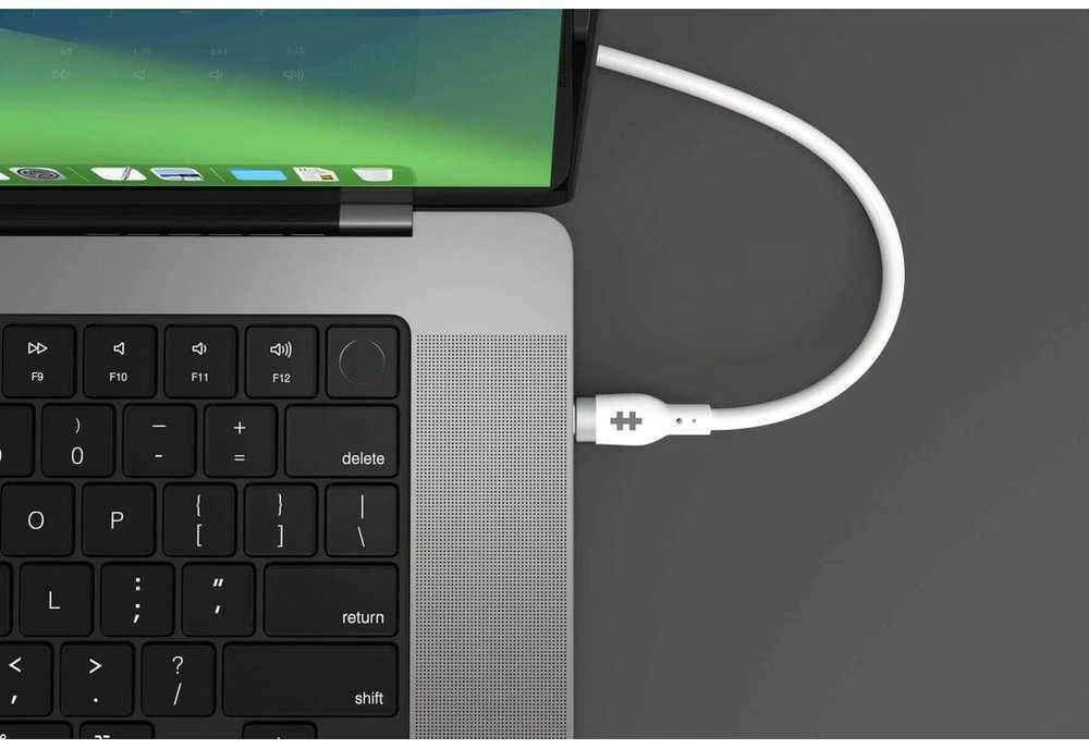 Hyper Hiper | 1M silikoninis 240W USB-C įkrovimo laidas | USB-C į USB-C