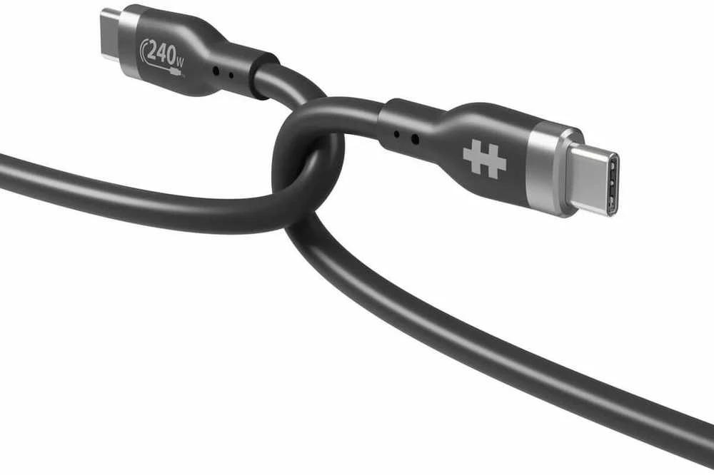 Targus Hyper Hiper | 2M silikoninis 240W USB-C įkrovimo laidas | USB-C į USB-C