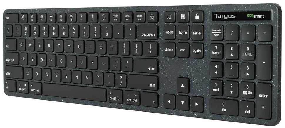 Klaviatūra Targus EcoSmart* pilno dydžio antybakteryjna USB QWERTY GB Juodas (AKB874UK)