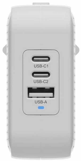 Targus „Hyper HyperJuice“ 70 W USB-C GaN kelioninis įkroviklis, „Baltas“ | HJ1003WHWWGL