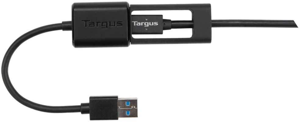 Kabelis USB Targus USB-A - USB-C 0.1 m Juodas (ACC110401GLX)