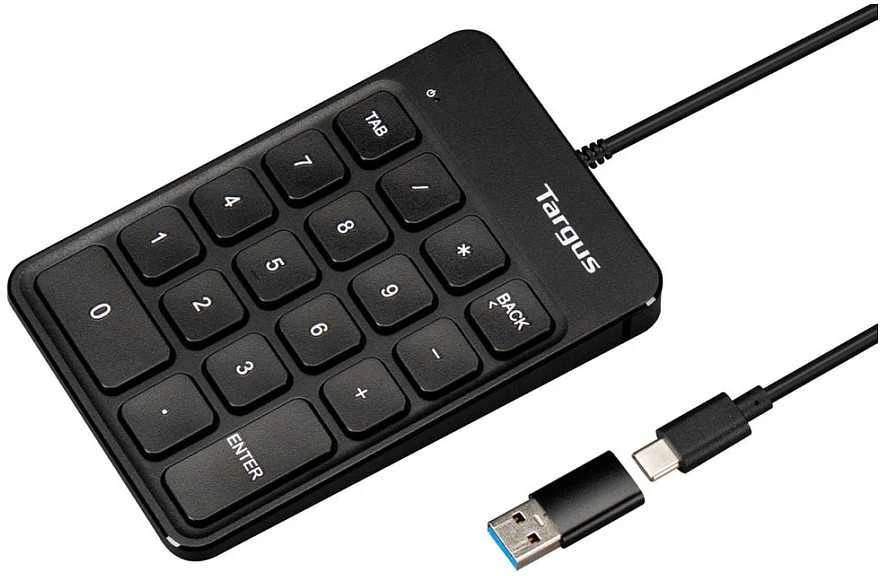 Targus | Numeric EcoSmart | Skaičių klaviatūra | su laidu | Juodas