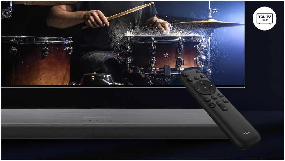 Namų kino sistema TCL S S45H 2.0 klasės kanalų garso juosta su „Dolby Atmos“, „DTS Virtual:X“ ir „Bluetooth“ muzikos transliacija