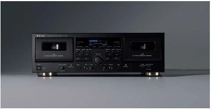 Muzikinis centras Maxell Teac Europe TEAC W-1200-B dviguba kasetė / USB / juoda