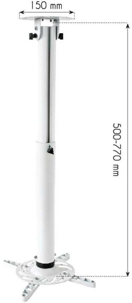 Techly ICA-PM 104MW projektoriaus stovas Lubos Balta