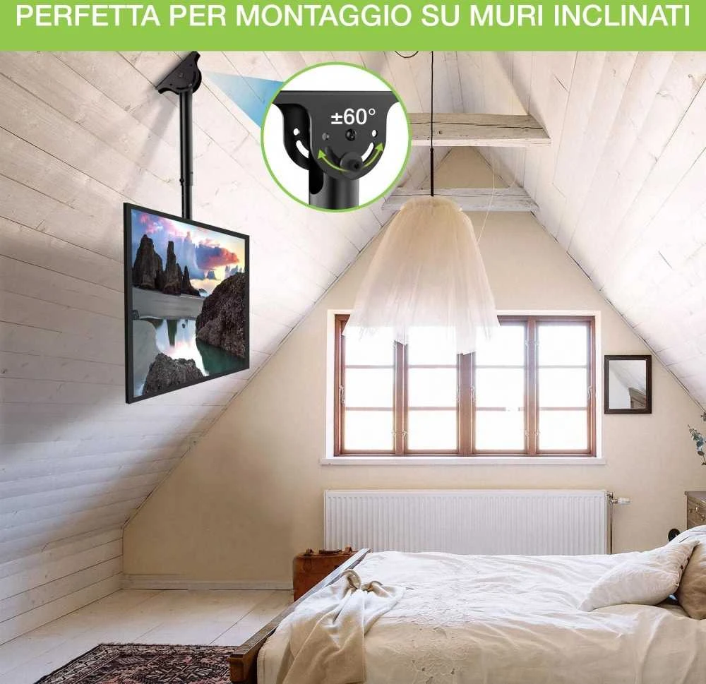 TECHLY 020614 Techly Lubinis laikiklis televizoriui LED/LCD/PLAZMA, 23-42, 50kg, reguliuojamas, VESA