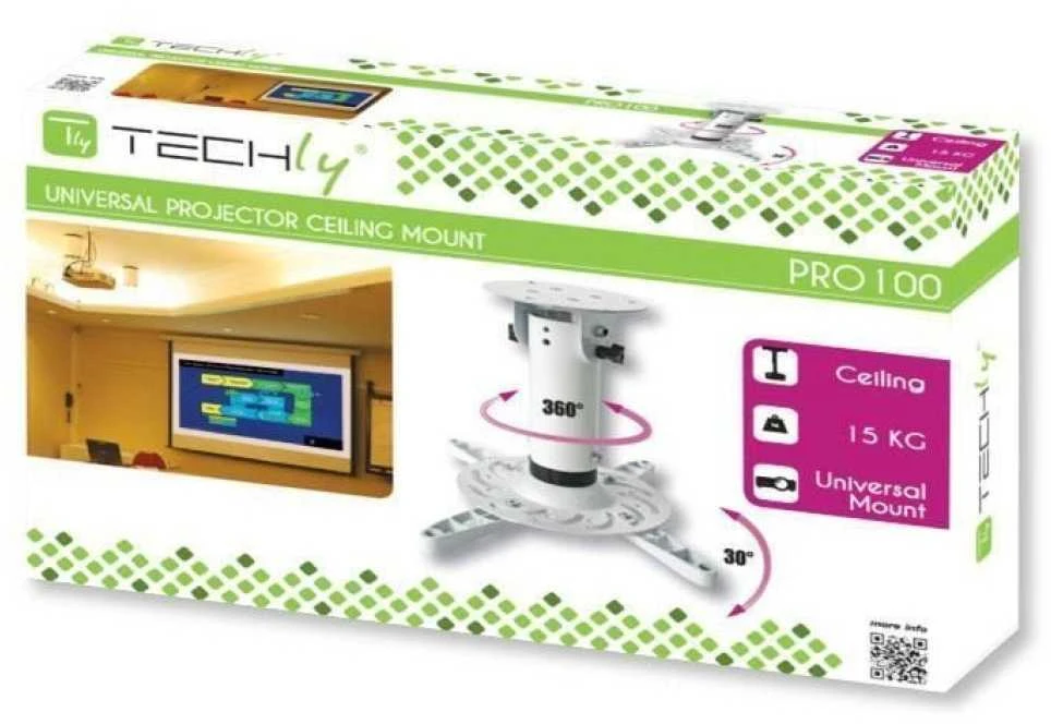 Projektorius Techly ICA-PM 200WH projektoriaus stovas Lubos Balta