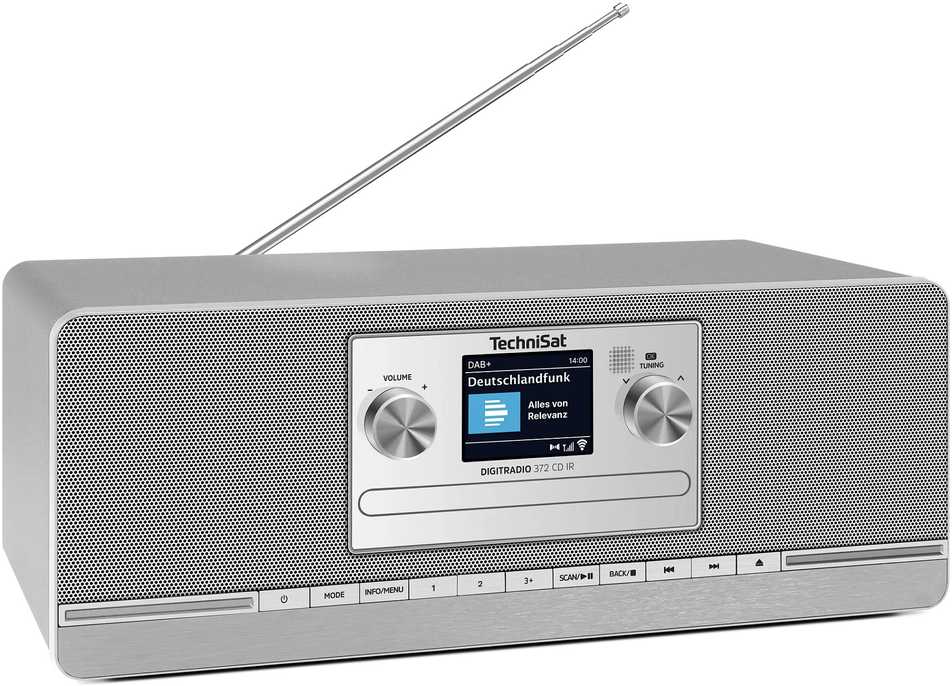 Technisat DigatRadio 372 CD IR sidabras