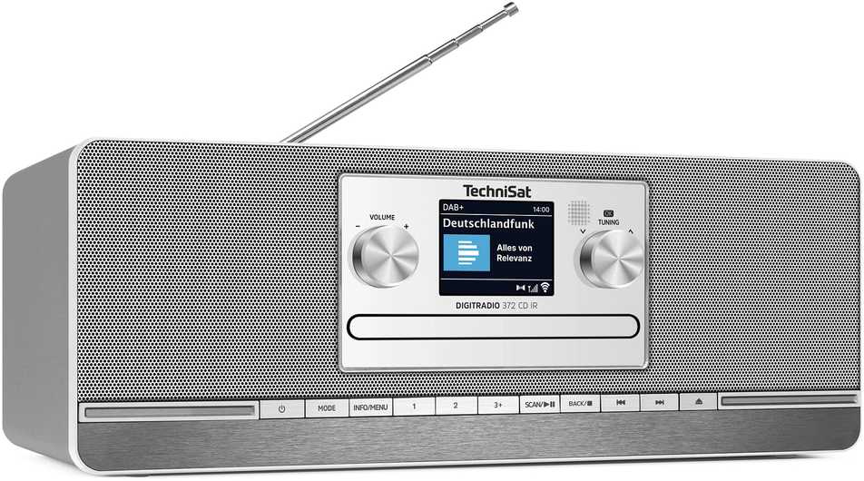 Technisat DigatRadio 372 CD IR sidabras
