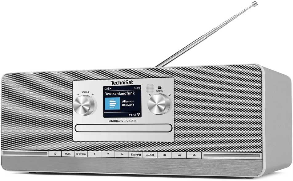 Technisat DigatRadio 372 CD IR sidabras