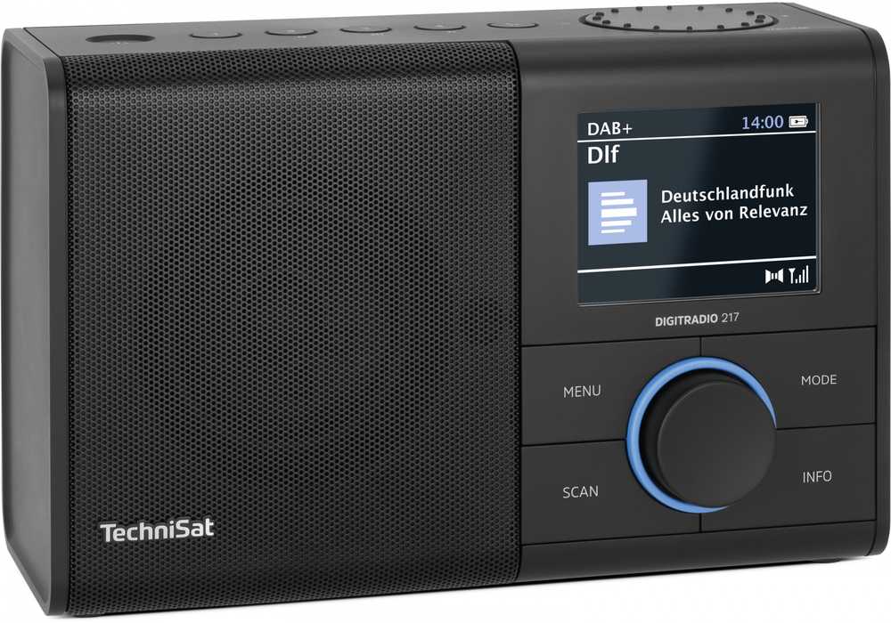 TechniSat nešiojamasis skaitmeninis DAB+ ir FM radijas su Bluetooth ir 3,2 col. ekranu, 0000/3998