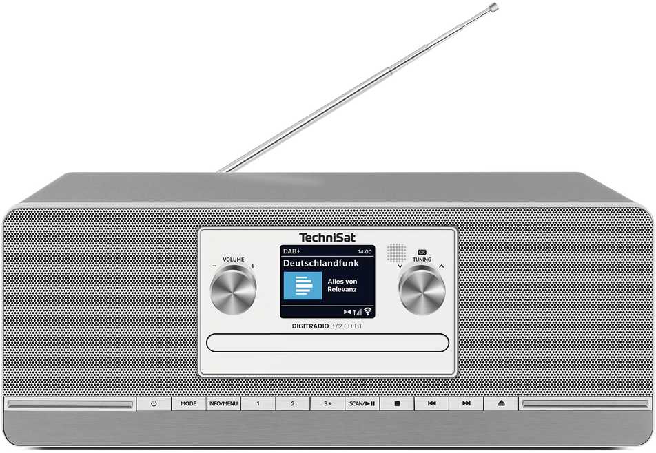 TechniSat „Technsat DigitRadio 372 CD BT“ sidabrinis