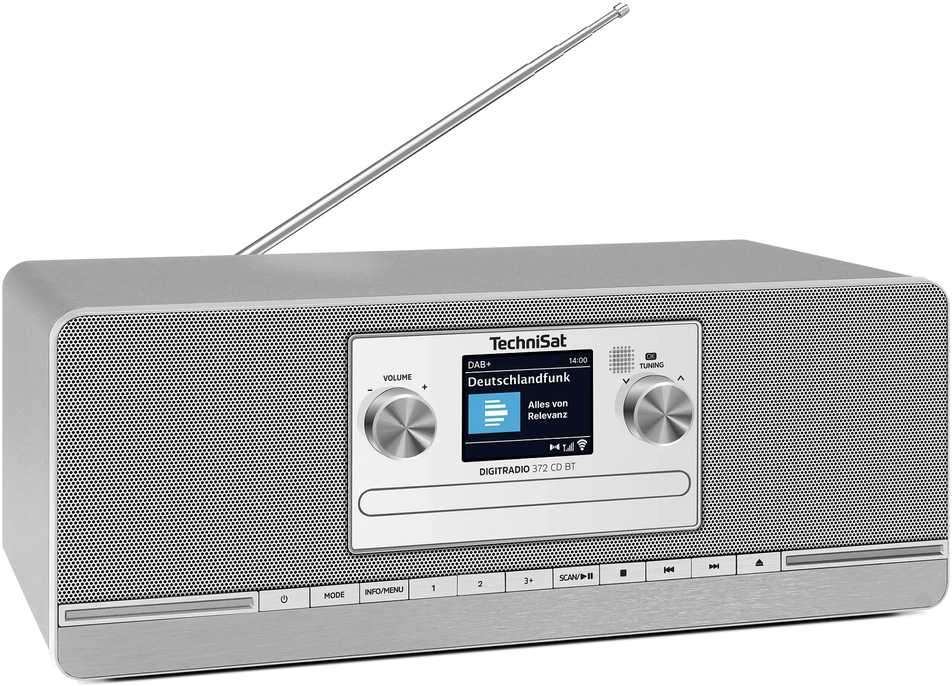 TechniSat „Technsat DigitRadio 372 CD BT“ sidabrinis
