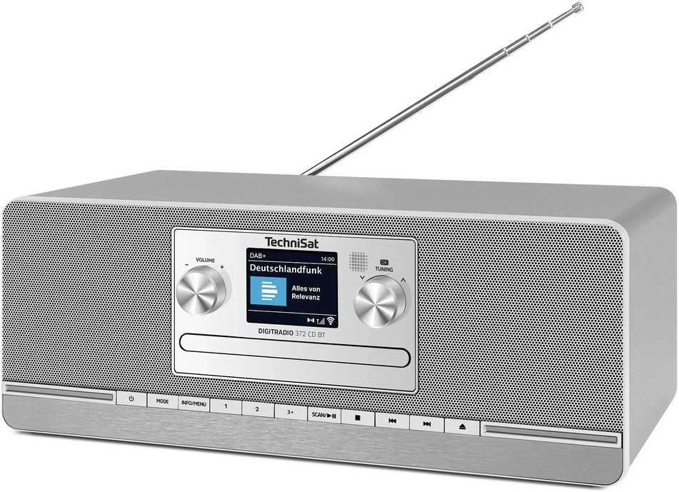 TechniSat „Technsat DigitRadio 372 CD BT“ sidabrinis