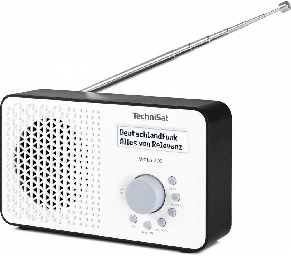 Radio TechniSat Technisat VIOLA 200 balta/juoda
