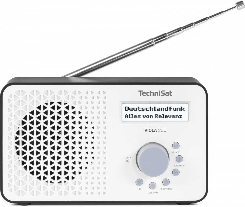 Radio TechniSat Technisat VIOLA 200 balta/juoda