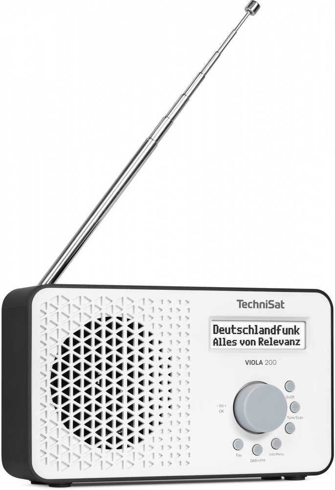 Radio TechniSat Technisat VIOLA 200 balta/juoda