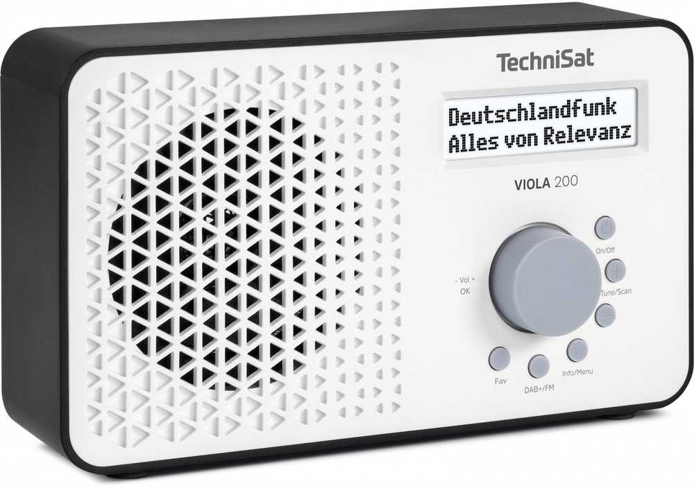 Radio TechniSat Technisat VIOLA 200 balta/juoda