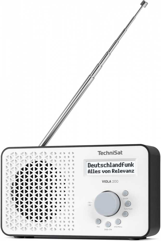 Radio TechniSat Technisat VIOLA 200 balta/juoda