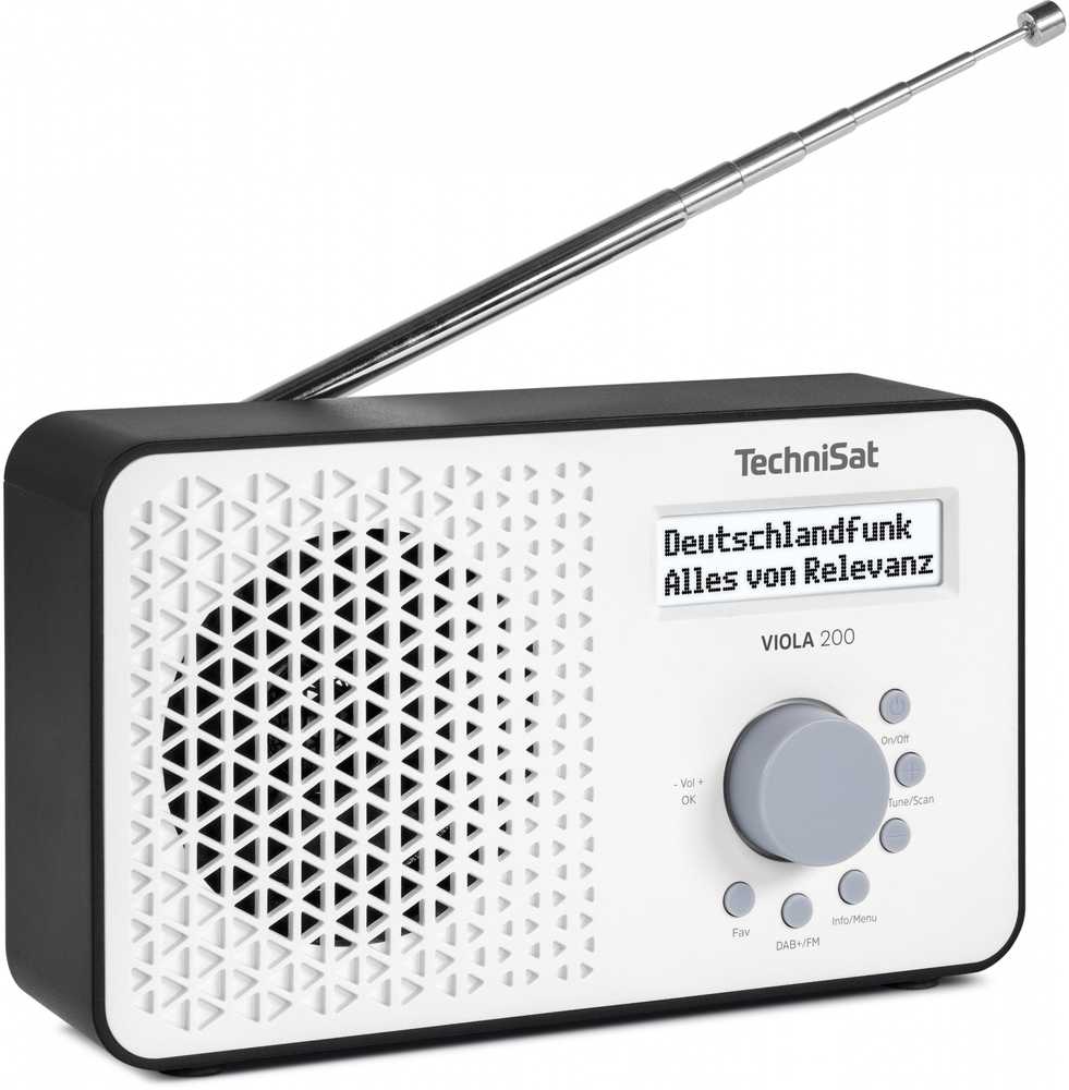 Radio TechniSat Technisat VIOLA 200 balta/juoda
